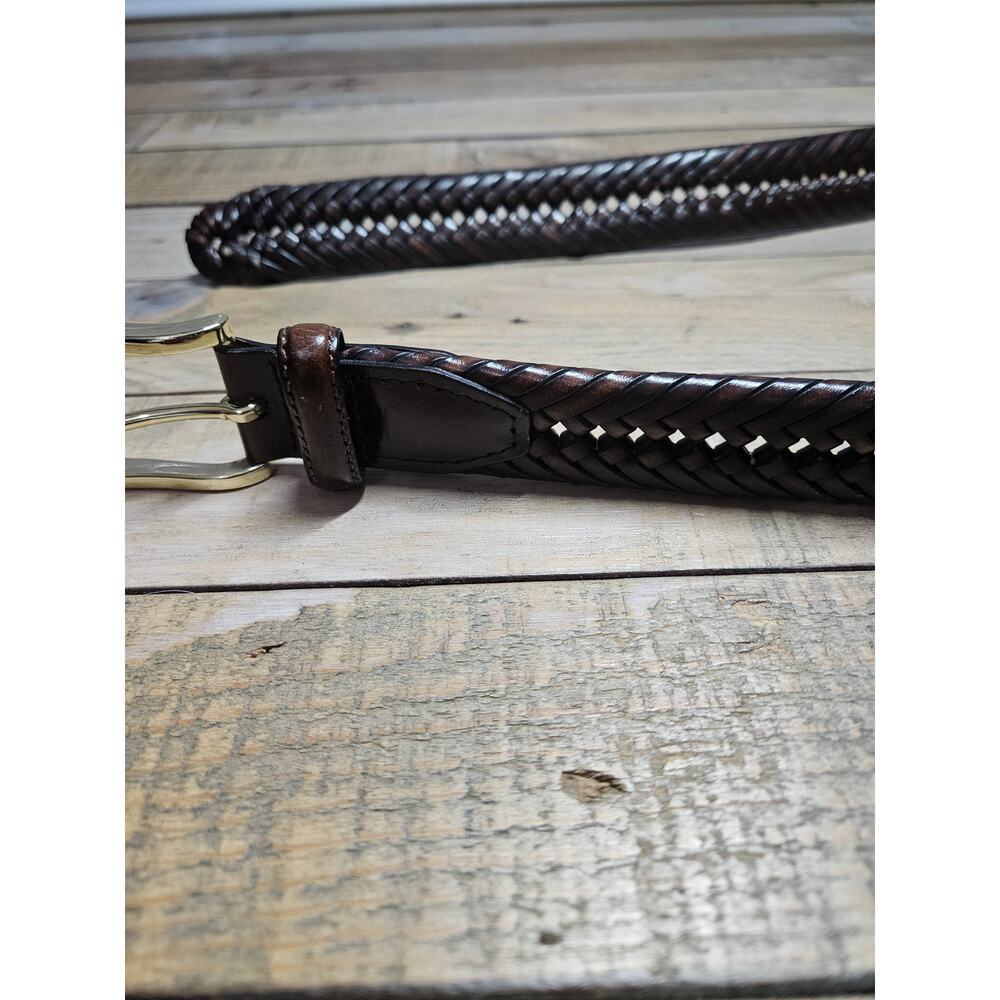 Fossil Mens Braided Belt Brown Size 36 - Picture 4 of 6
